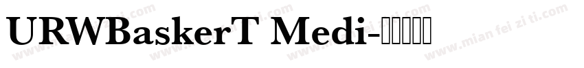 URWBaskerT Medi字体转换